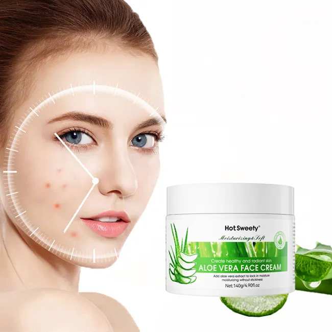 Oem arbutine nicotinamide crème kojique salicylique pour rétrécir les pores dissolvant de taches brunes anti-acné blanchissant crème pour le visage à l'aloe vera