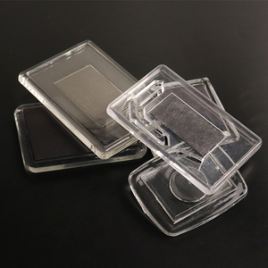 DIY Photo Frame <span class=keywords><strong>Key</strong></span> Chain Tim Nhà Hình Chữ Nhật Trong Suốt Trống Chèn Hình Ảnh Keyring Vòng Acrylic Keychain Vòng Chìa Khóa Nhựa - Product Image 1