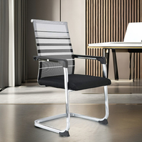 Vente en gros de chaise de direction moderne de haute qualité à dossier moyen meilleure chaise de bureau ergonomique en maille