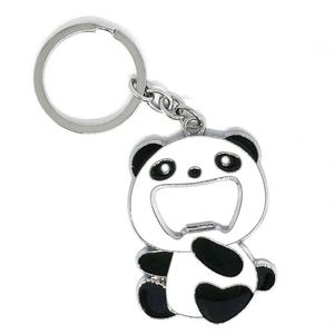 <b>Custom</b> Design Popular Bottle Opener Keychain Enamel Animal Panda Keychain - Product Image 1