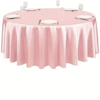 Nappe Moderne Faite à la Main en Satin Lisse Anti-Plis 100% Polyester Imperméable Écologique pour Mariage, Banquet, Anniversaire - Grande Vente