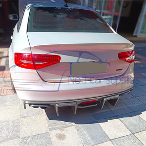 Углеродный диффузор для S4 A4 B8.5 KB стиль автомобиля сзади со светодиодной подсветкой Bodykit 2013-2016 - Product Image 6