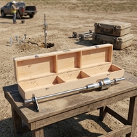 Pénétromètre dynamique à cône, kit d'essai du sol, marteau coulissant 8 kg, DCP portable pour l'analyse de la capacité portante sur site