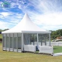 Tente de réception en plein air de très bonne qualité, chapiteau de luxe pour la publicité de mariage, la pagode