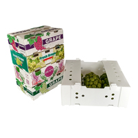 Boîte en plastique polypropylène Légumes biologiques Pliable Nid d'abeille pp Emballage de raisin Boîte de légumes banane
