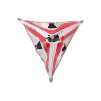 Trépied portable pliable avec film réfléchissant à 3 faces de quatrième qualité pour panneaux de signalisation, tentes déroulables et zones de chantier