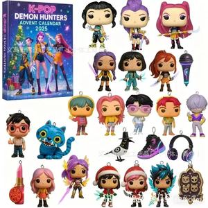 K POP Demon Hunting Group Calendario de cuenta regresiva de Navidad Caja ciega Mochila Llavero de coche Adorno Acrílico - Product Image 4
