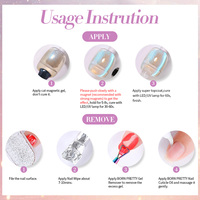 BORN PRETTY 10ml MSDS Gel magnétique effet œil de chat en verre cristal, couleur naturelle, marque privée, vernis à ongles UV pour salon de manucure
