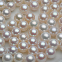 2024 vente en gros 4A perles de perles d'eau douce naturelles de culture blanches-perles d'eau douce rondes en vrac perles en vrac