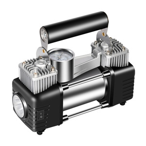 ปั๊มลมแบบสองสูบ JYNB 12V 220W แรงดันสูง สำหรับเติมลมยางรถยนต์ พร้อมเกจวัดแบบอนาล็อก - Product Image 2