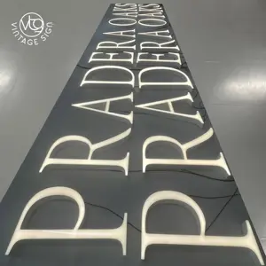Factory Customization Acrylic Front Luminescence Logo Custom Lighting 3d Channel Letter Store Front Signs