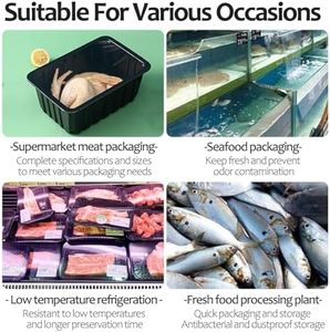 Nueva Selladora Manual de Bandejas Redondas, Fácil de Operar, Máquina Selladora de Bandejas de Comida Rápida para Empacar Carne en Bolsas de Papel de Aluminio - Product Image 5