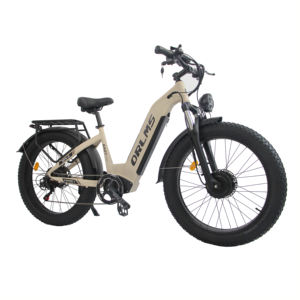 Vélo électrique tout-terrain EB26 26 pouces à pneus larges, moteur central, batterie lithium 48V 23AH, cadre en alliage d'aluminium, double moteur sans balais - Product Image 3