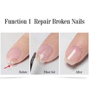Gel de Extensión de Uñas LED UV ORI Fiber - Fórmula sin Olor para Uso Profesional en Salón, para Reparación y Refuerzo - Product Image 4