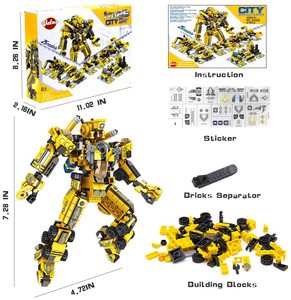 Đồ Chơi Xây Dựng Thân Cây Cho Trẻ Em, Gạch Xây Dựng Kỹ Thuật 12 Trong 1, Bộ Dụng Cụ Lắp Ráp <span class=keywords><strong>Robot</strong></span> - Product Image 6