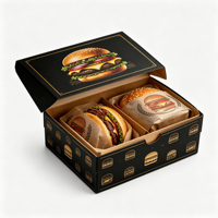 Emballage alimentaire jetable personnalisé pour la restauration rapide à emporter, mini quesadilla mexicaine croustillante, boîte à burrito en papier, boîte à tacos