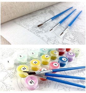 ホット販売カスタム高品質キット手描き油絵キャンバスアート家の装飾絵画数字でDIY絵画