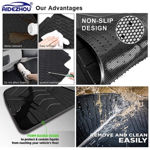 Tappetini Auto in Gomma Lattice Inodore per Tutte le Stagioni, Compatibili con <span class=keywords><strong>FIAT</strong></span> <span class=keywords><strong>FIORINO</strong></span> 2021 2022 2023 2024 2025 2026-ON - Product Image 5