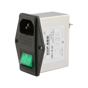 Módulo de entrada de energía de filtro EMI 10A de VIIP Filtro de enchufe de entrada rápido simple con redes RFI LC RC - Product Image 1