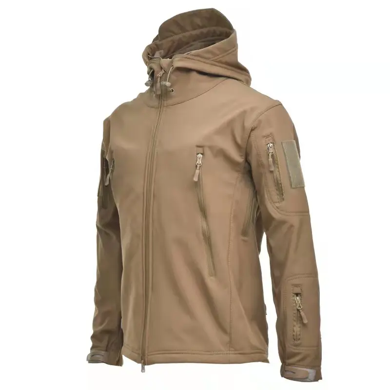 Plus size blank Interchange Jacket men's keep warm wind jacket custom print logo Outdoor Zip hoodie Waterproof Jacket for men