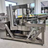 Mélangeur de cuisson industriel automatique à gaz pour la fabrication de sauce caramel et de confiture, équipement de cuisine professionnel