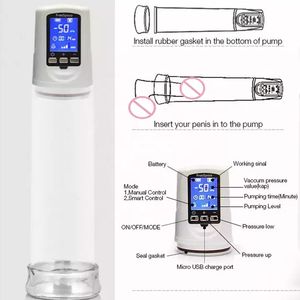 Automatische Elektrische <span class=keywords><strong>Penis</strong></span> Vergrotingspomp Grote Grotere Lul <span class=keywords><strong>Cock</strong></span> Masturbatie Cup Vacuüm Passiepomp Voor Man - Product Image 6