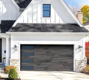 Porte de <span class=keywords><strong>garage</strong></span> automatique résidentielle populaire avec panneau en verre à impact ouragan Caractéristique coupe-vent Surface finie - Product Image 5