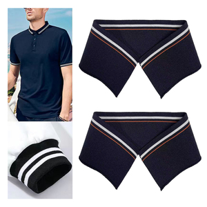 Wholesale Stripe Waistband Neckband Rib Knit <strong>Cuff</strong> Trim Sewing Elastic Knitted <strong>Ribbing</strong> Fabric <strong>Cuffs</strong> for Polo T-Shirt - Product Image 6