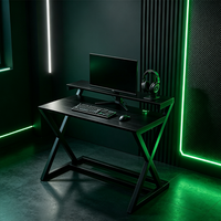 Bureau de jeu informatique élégant et minimaliste en métal, design innovant, économique, professionnel et durable pour la maison et le bureau