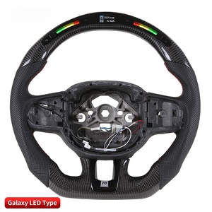 Volant de direction en fibre de carbone véritable avec commande par application LED, vitesse et régime, pour <span class=keywords><strong>Volvo</strong></span> <span class=keywords><strong>XC40</strong></span> XC60 2018-2021, volant de direction de voiture sport - Product Image 2