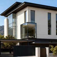 Villa préfabriquée Villa de luxe moderne Maisons préfabriquées construites avec des panneaux sandwich en ciment EPS