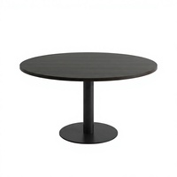 Table de conférence ronde, table de réunion moderne en MDF mélaminé, couleur personnalisée pour salle de conférence de bureau