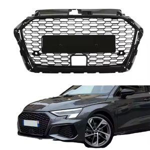Per <span class=keywords><strong>Audi</strong></span> A3 S3 8V 8 v5 griglia anteriore singola linea o doppia linea di aggiornamento griglia con LED parte Tuning Suit - Product Image 1