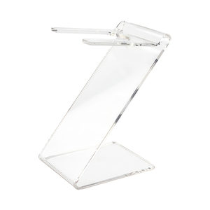 <span class=keywords><strong>Support</strong></span> de sèche-cheveux en acrylique transparent - <span class=keywords><strong>Support</strong></span> de sèche-cheveux pour comptoir, pour salle de bain et salon - Design robuste en forme de Z, matériau sans BPA - Product Image 2