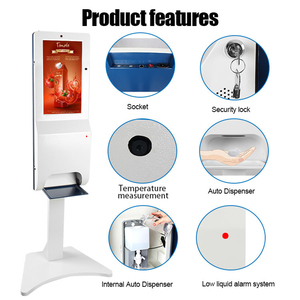 Pantalla LCD de Señalización WiFi de 21.5 Pulgadas, <span class=keywords><strong>Reproductor</strong></span> de Publicidad, Kiosco con Detección de Temperatura y Dispensador Automático de Desinfectante de Manos Digital - Product Image 3