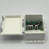 Switch PoE para Exteriores de 6 Puertos y 100 Mbps con Energía Solar, 48 V PoE CC, 12 V, 24 V para CCTV, WiFi, AP