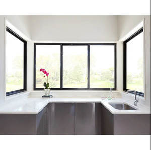 プレハブ窓とドアのカスタマイズされたダブルハング窓メーカー供給ダブルグレージングダブルスイングサッシ窓 - Product Image 6