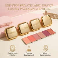 Poudre de blush pressée de luxe à label privé, haute pigmentation, fini mat et scintillant, logo personnalisé, fabrication OEM ODM professionnelle, vente en gros de maquillage