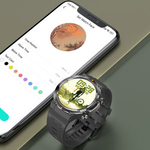 MAX18 メンズスマートウォッチ 1.43インチ AMOLED HDディスプレイ 466*466 ジェスチャーコントロール 血圧測定 Android IOS対応 スポーツスマートウォッチ - Product Image 5