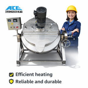 <b>Automatic</b> Pot <b>Stirrer</b> Cooking Mixer Machine Gas Type Jacketed Kettle - Product Image 1