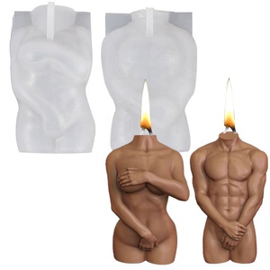 Moule à Gâteau en Silicone Original et Créatif, à Plusieurs Couleurs, pour Bougie <span class=keywords><strong>Sexy</strong></span>, Mannequin, <span class=keywords><strong>Chocolat</strong></span> (3,94/2,17 pouces) - Product Image 1