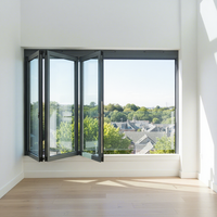 Ventana Plegable Moderna de Aleación de Aluminio Suifu con Apertura Horizontal y Aislamiento Térmico, Garantía de 5 Años para Viviendas