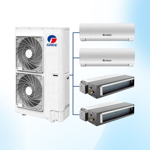 Aires Acondicionados Multi Split Gree, Unidad Interior de Cassette <span class=keywords><strong>con</strong></span> Ventilador de Conducto, 8-16KW, para <span class=keywords><strong>Aire</strong></span> <span class=keywords><strong>Acondicionado</strong></span> Central HVAC <span class=keywords><strong>con</strong></span> Control <span class=keywords><strong>Wifi</strong></span> - Product Image 1
