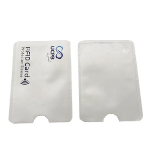 Giao Hàng Nhanh Chóng Tùy Chỉnh In Rfid Chặn Thẻ Bảo Vệ Chủ Chống Thấm Nước Chống-Quét Thẻ Tay Áo Với Tín Hiệu An Ninh Kháng - Product Image 1