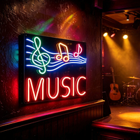 Letrero de Neón LED Personalizado para Bar Musical de Fábrica JXin, Letrero de Neón con Logotipo Personalizado al por Mayor para Decoración de Pared de Discoteca, Pub, Bar de Cócteles