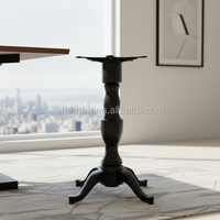 Base de table simple de haute qualité, style vintage, quatre pieds en fonte, bases de table en fer forgé, table d'angle pour la maison et l'extérieur