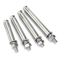Ancres à expansion hexagonales externes robustes en acier inoxydable 304, cheville d'ancrage à percussion pour l'industrie lourde, métriques