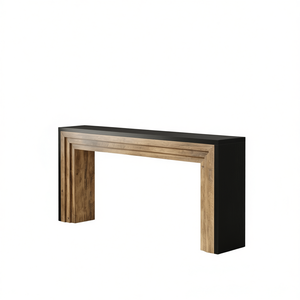 Consolle Moderna in Legno Massello per Soggiorno, Design Allungato - Product Image 1