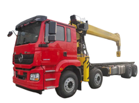 Grue télescopique montée sur camion 12-16T 8x4 pour le chargement et le déchargement de marchandises