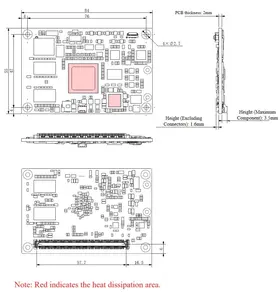 4-Core Rk3568 Processor Industriële Embedded Moederbord Ddr4 Sata Hdmi Ethernet 84Mm * 55Mm Com-Express Mini Module Dubbel